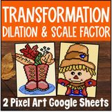 Dilations, Scale Factor, Transformations Pixel Art | Digit