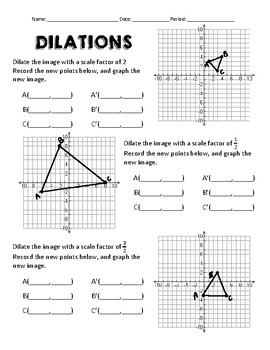 lesson 7 homework practice dilations on the coordinate plane