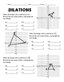 Dilations on a coordinate plane