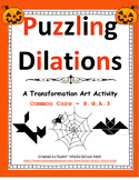Dilations puzzle - Halloween Transformation Art activity -