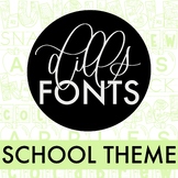 Dills Fonts - School and Handwriting Theme