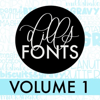 Preview of Dills Fonts - Volume 1