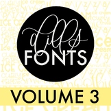 Dills Fonts - Volume 3