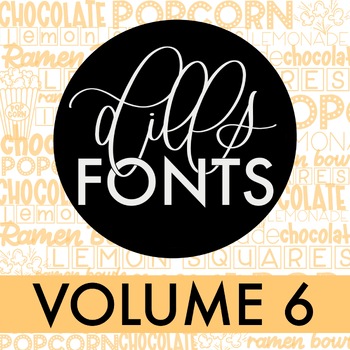 Preview of Dills Fonts - Volume 6