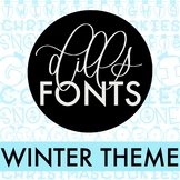 Dills Fonts - Winter Fonts Pack (Holidays)