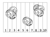 Dime Coin 1-10 Number Sequence Puzzle. Financial education