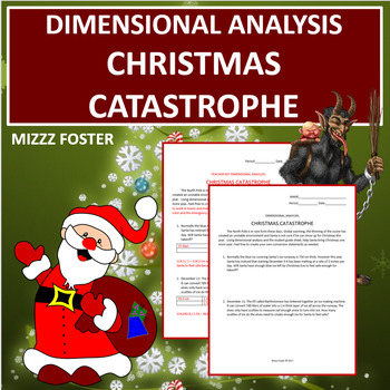 Preview of Dimensional Analysis: Christmas Catastrophe (Factor Label Method)