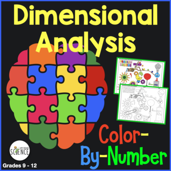 Preview of Dimensional Analysis Color by Number