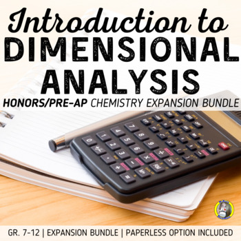 Preview of Dimensional Analysis: Honors Expansion Bundle