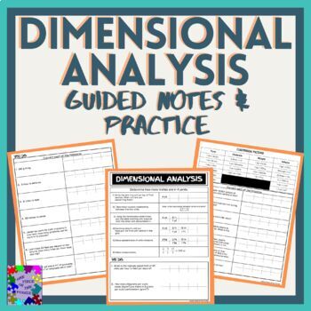 Preview of Dimensional Analysis (Unit Conversions) Guided Notes