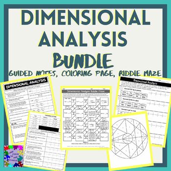 Preview of Dimensional Analysis(Unit Conversions) Bundle (Guided Notes, 2 activities)