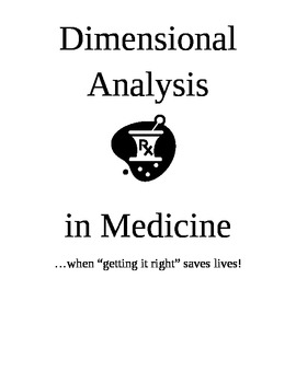 Preview of Dimensional Analysis in Medicine