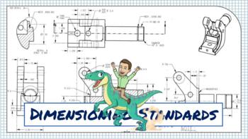 Preview of Dimensioning Standards Level 2- Technical Drawing Lesson Slideshow