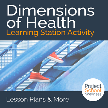 Preview of Dimensions of Health Learning Station Activity a Health Education Lesson Plan