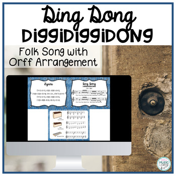 Preview of Ding Dong Song - Ding Dong Diggidiggidong - Folk Song with Orff Arrangement