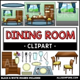 Dining Room Clip Art - Table and Chairs