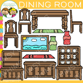 Dining Area Dining Room Clipart - Draw-u