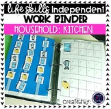 Household Independent Work Binder: Kitchen