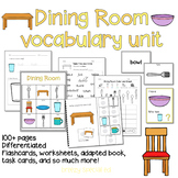 Dining Room Vocabulary Unit (Special Education and Autism 