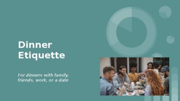 Preview of Dinner Etiquette Lesson Slides