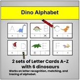 Dino Alphabet Clothespins and Tracing