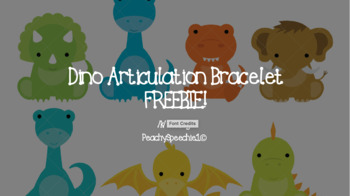 Preview of Dino Articulation Bracelet Freebie