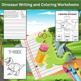 Dino Days! Fun Dinosaur Coloring Pages, Writing Activities!