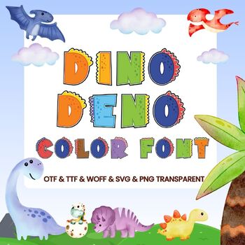 Preview of Dino Deno - Color Font