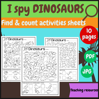 Preview of Dino Detectives: Engaging I Spy Dinosaur Adventures