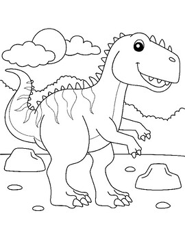 Preview of Dino Discovery Activity and Coloring Book - Exciting Learning Adventures Await