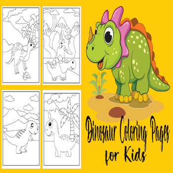 Preview of Dino Extravaganza: Coloring, Mazes, and Math Fun for Little Explorers!