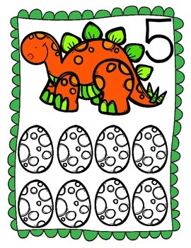 Dino Math Mats for 0 - 10: A Numbers Recognition Activity by Tag You're It