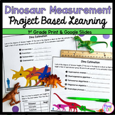 Dino Measurement Project Based Learning - 1st Grade Math PBL