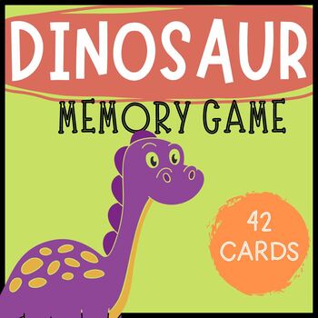 Preview of Dinosaur Memory Card Game  ~   A 21 Matching Card Game