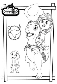 Dino Ranch: Colouring Adventures by Creativity Without Borders | TPT