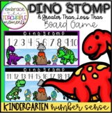 Dino Stomp Greater Than/Less Than Math Game