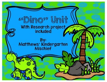 Preview of Dino Unit with Research Project