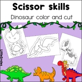 Dino cut and paste. Fine motor skills, scissor skills. Dinosaurs