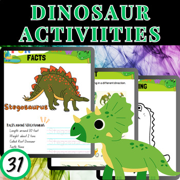 Preview of DinoDiscovery: Engaging Educational Dinosaur Activities for Young Explorers