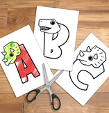 Dinosaur A-Z for bulletin board (Alphabet Centers)