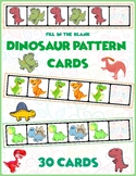 Dinosaur AB Pattern Cards | 30 Cards