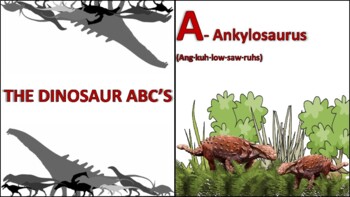 Preview of Dinosaur ABC's