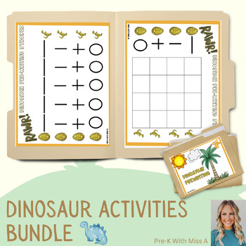 Preview of Dinosaur Activities - File Folder Adaptive Special Education Preschool