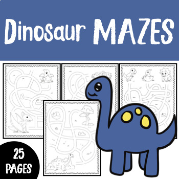 Dinosaur Activities : Mazes by NNPP Studio | TPT