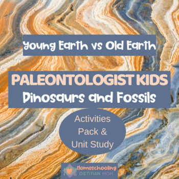 Preview of Dinosaur Activities and Fossils Worksheet Unit Study - Middle School Science