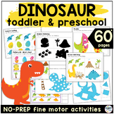Dinosaur Worksheets for Toddler and Preschool Printables