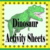 Dinosaur Activity Sheets