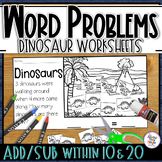 Addition & Subtraction Word Problems within 10 & 20 - Work