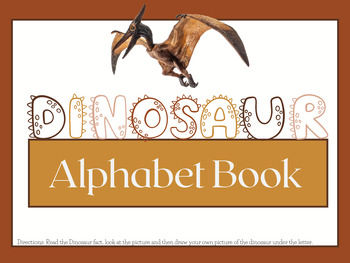 Preview of Dinosaur Alphabet Book