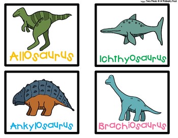 Dinosaur Anchor Chart by Two Peas in a Primary Pod | TpT